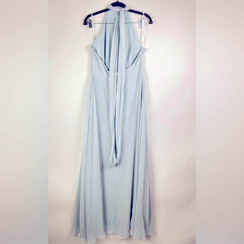 Dessy Collection- HIGH NECK HALTER BACKLESS MAXI DRESS - Picture 6 of 15
